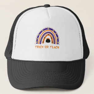 Casquette Scary Colorful Arc-en-ciel Halloween enseignant mi