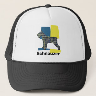 Casquette Schnauzer Chien Silhouette TriGrid