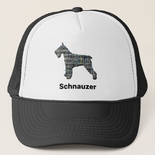 Casquette Schnauzer Mini Standard Giant Chien Grille Silhoue (Devant)