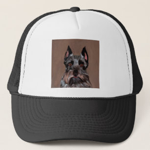 Casquette Schnauzer Miniature peinture couleur de l'eau