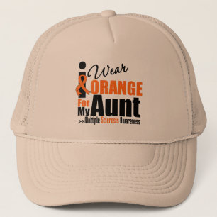 Casquette Sclérose en plaques je porte l'orange pour ma