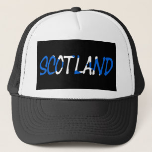 Casquette Scotland overlaid on Scottish Flag hatcn
