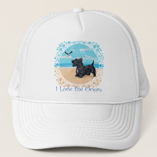 Casquette Scottie à la plage (Devant)