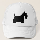 Casquette Scottish terrier silhouette (Devant)