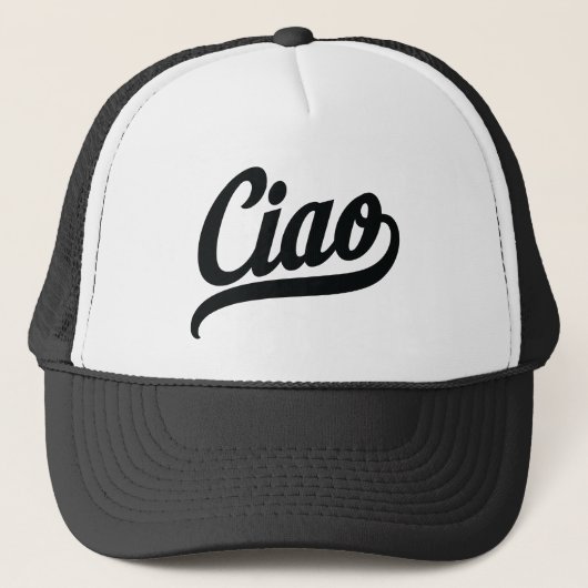 Casquette Script Ciao (noir) (Devant)