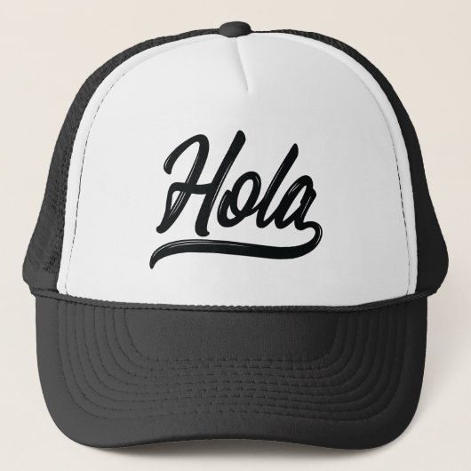 Casquette Script Hola (Noir) (Devant)