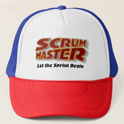 Casquette Scrum Master Commencer le T-shirt Sprint (Devant)