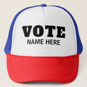 CASQUETTE SCRUTIN PERSONNALISÉ ÉLECTEURS CANDIDAT ÉLECTION