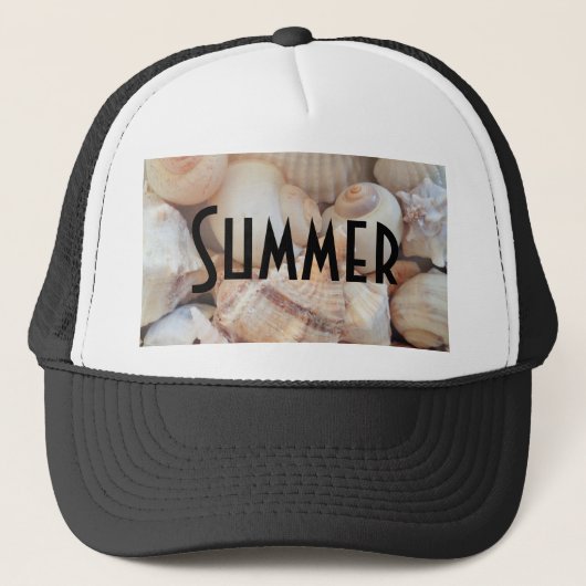 Casquette Sea Shells, Summer Beach Exotic Troptic Romantic (Devant)