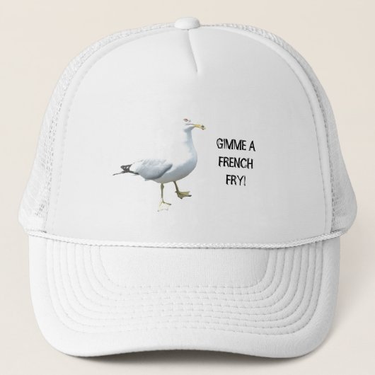 Casquette Seagull says Gimme a French Fry 2 Trucker Hat (Devant)