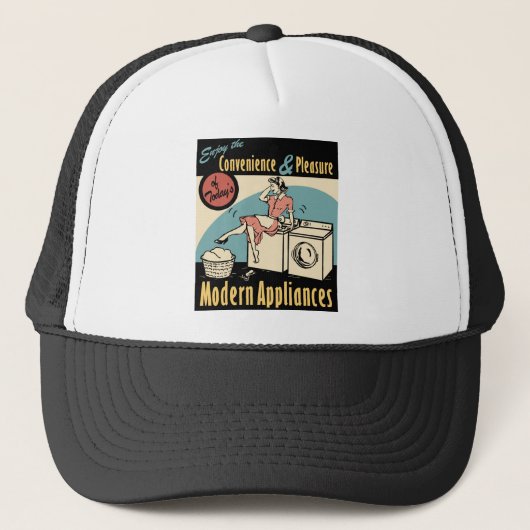 Casquette Sèche-laveuse Rétro-ménagère (Devant)
