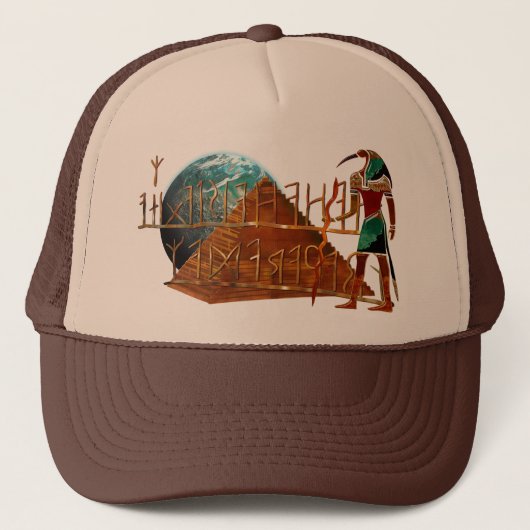 Casquette Secrets anciens THOTH 3D Egyptian Scifi (Devant)