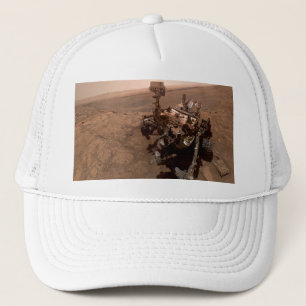 Casquette Selfie de Mars Curiosity paysage martien rouge