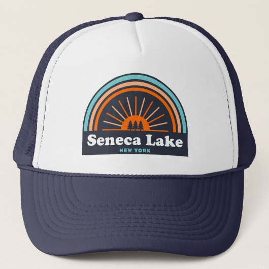 Casquette Seneca Lake New York Rainbow (Devant)