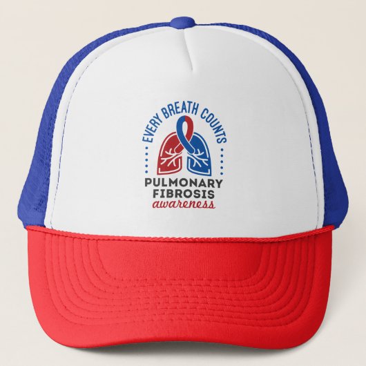 Casquette Sensibilisation à la fibrose pulmonaire Chaque res (Devant)