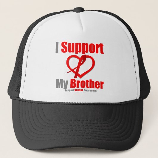 Casquette Sensibilisation aux AVC Je soutiens Mon Frère (Devant)