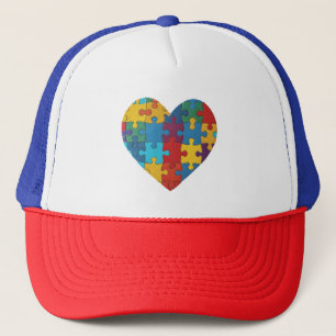 Casquette Sensibilisation sur l'autisme, Coeur,