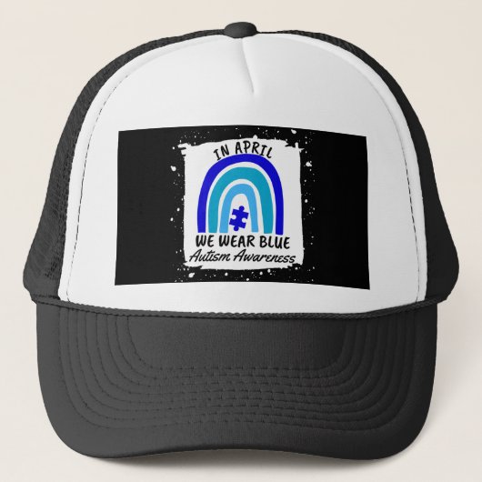 Casquette Sensibilisation sur l'autisme En Avril Nous Porton (Devant)