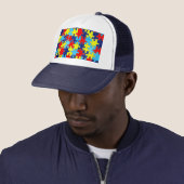 Casquette Sensibilisation sur l'autisme-Puzzle par Shirley T (En situation)