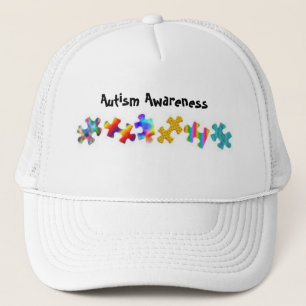 Casquette Sensibilisation sur l'autisme (tout le blanc)