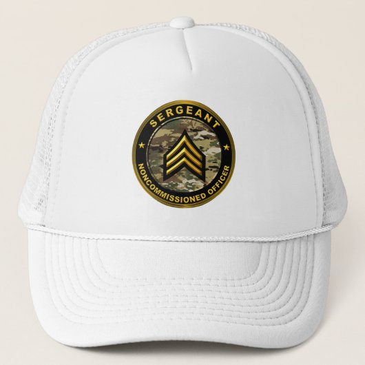 Casquette Sergent sous-officier de l'armée (Devant)