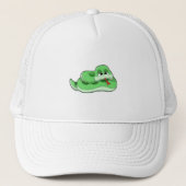 Casquette Serpent avec des rideaux verts (Devant)