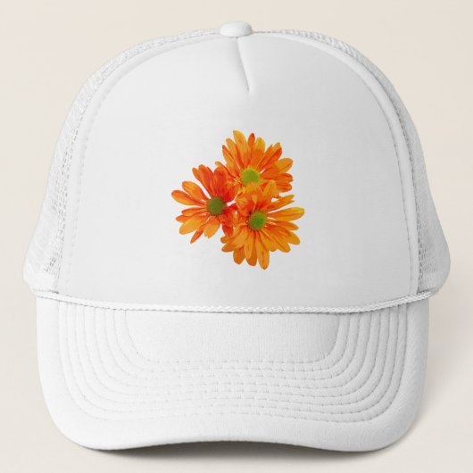 Casquette Seulement 3 Gerbera Daisy Blossoms + votre texte e (Devant)