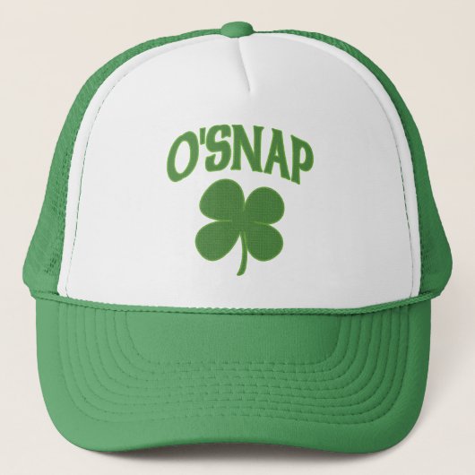 Casquette Shamrock d'Irlandais d'O'Snap (Devant)