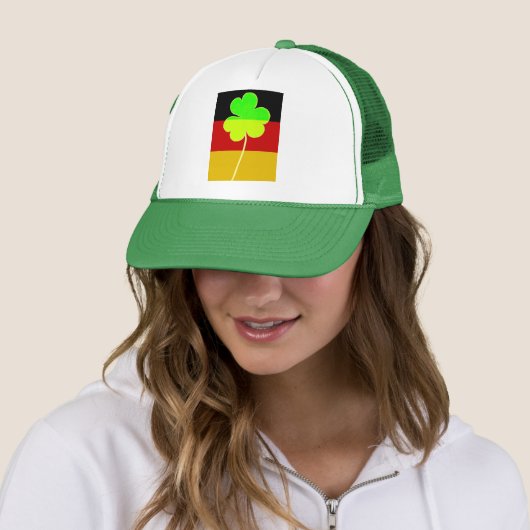 Casquette Shamrock du drapeau irlandais allemand Clover St P (En situation)