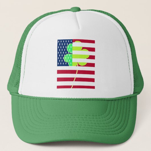 Casquette Shamrock du drapeau irlandais américain Clover St. (Devant)