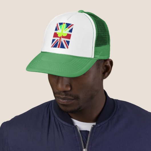 Casquette Shamrock du drapeau irlandais britannique Clover S (En situation)