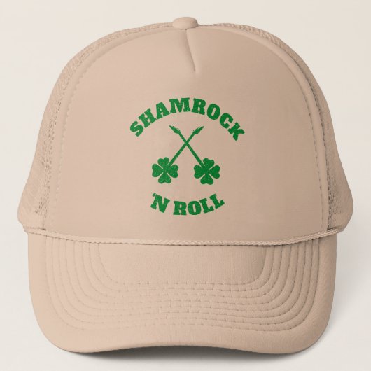 Casquette Shamrock 'n Roll Grunge (Devant)
