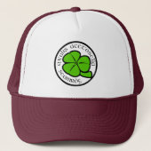 Casquette Shamrock vert Saint Patrick's Day Floral Art (Devant)