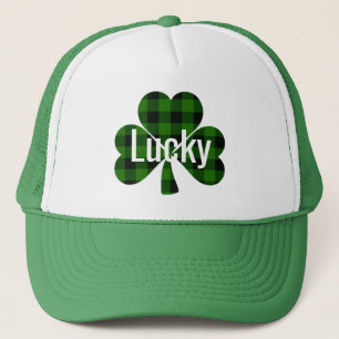Casquette Shamrocks de Lucky St. Patty   vert plaid