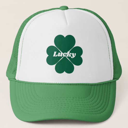Casquette Shamrocks de St. Patty | caboton vert (Devant)