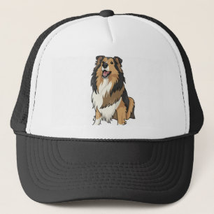 Casquette Sheltie de style dessin animé