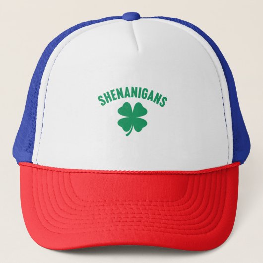 Casquette Shenanigans Shamrock Saint Patrick's Day Rétro (Devant)