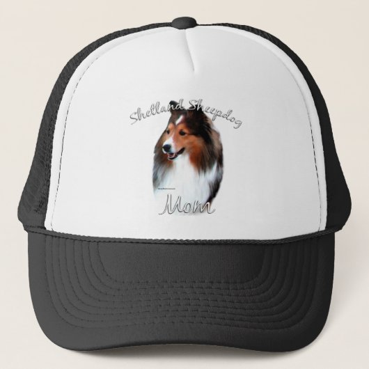 Casquette Shetland Sheepdog (sable) Maman 2 (Devant)