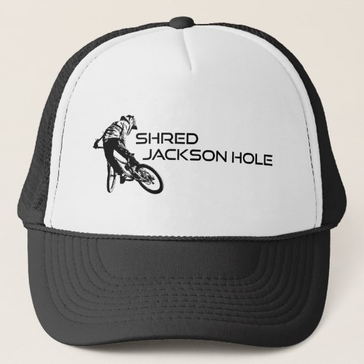 Casquette Shred Jackson Hole Wyoming Mountain Biking (Devant)