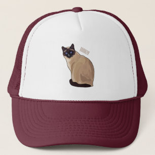 Casquette Siamese cat cartoon