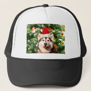 Casquette Sibérie Husky Arbre de Noël Ornements Snowman