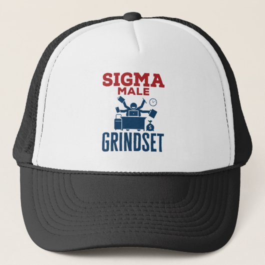 Casquette Sigma Homme Grindset Hustle Coworker Culture (Devant)