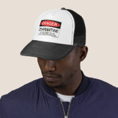 Casquette Signe de danger de quarantaine (En situation)