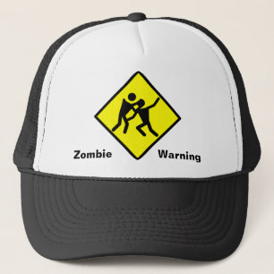 Casquette SIGNE ROUTIER D'Avertissement Zombie