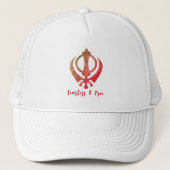 Casquette Sikh Khanda "Sans peur et libre" (Devant)