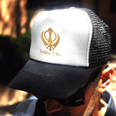 Casquette Sikh Khanda "Sans peur et libre"