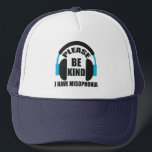 Casquette S'Il Vous Plaît, Soyez Semblable Que J'Ai Une Sens<br><div class="desc">Sensibiliser les gens sensibles au bruit et à certains sons. Beaucoup de personnes atteintes d'autisme ou de syndrome d'Asperger ont une misophonie,  alors s'il vous plaît soyez tranquille et gentil quand vous le pouvez. Un casque cool s'articule autour de la citation de ce casquette.</div>