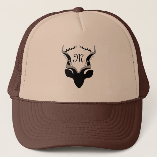 Casquette Silhouette Antelope foncé avec Monogramme Customis (Devant)