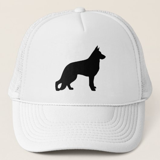 Casquette Silhouette de chien berger allemand (Devant)