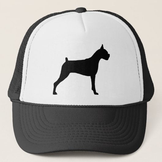 Casquette Silhouette de chien de boxeur (Devant)
